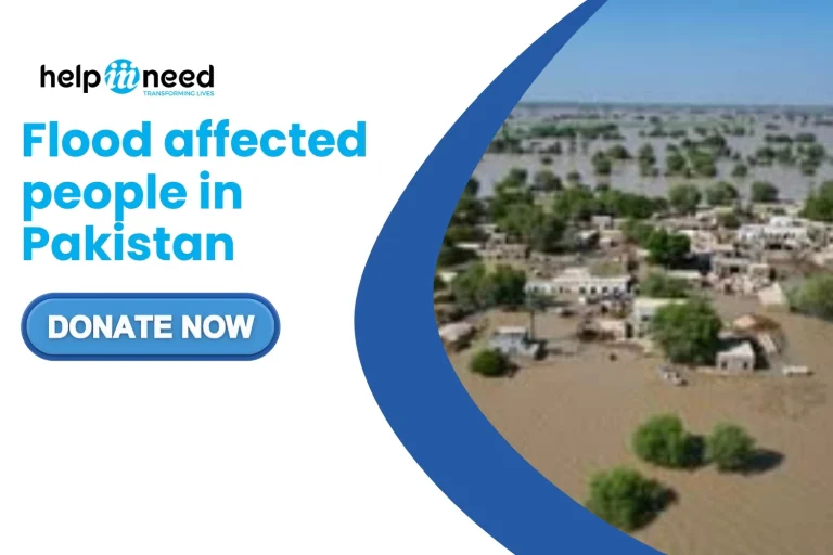 Flood affected people in Pakistan