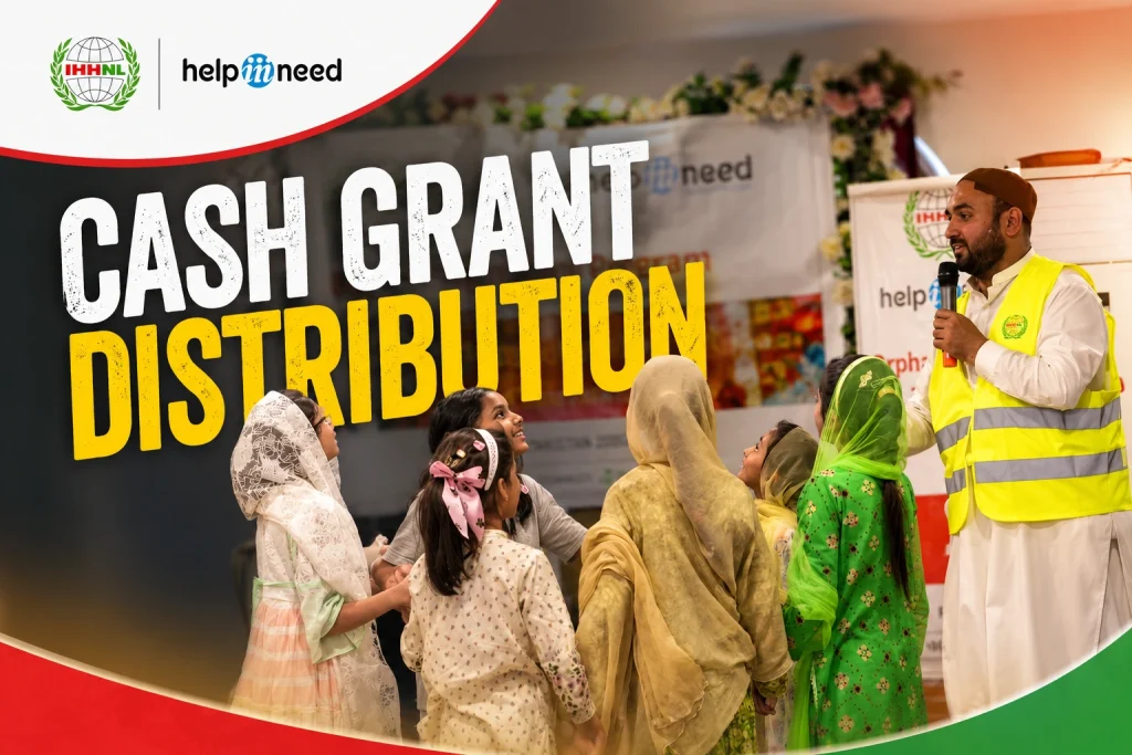 IHHNL and Help in Need organized a cash grant distribution event in Rawalpindi to support orphan children and families.